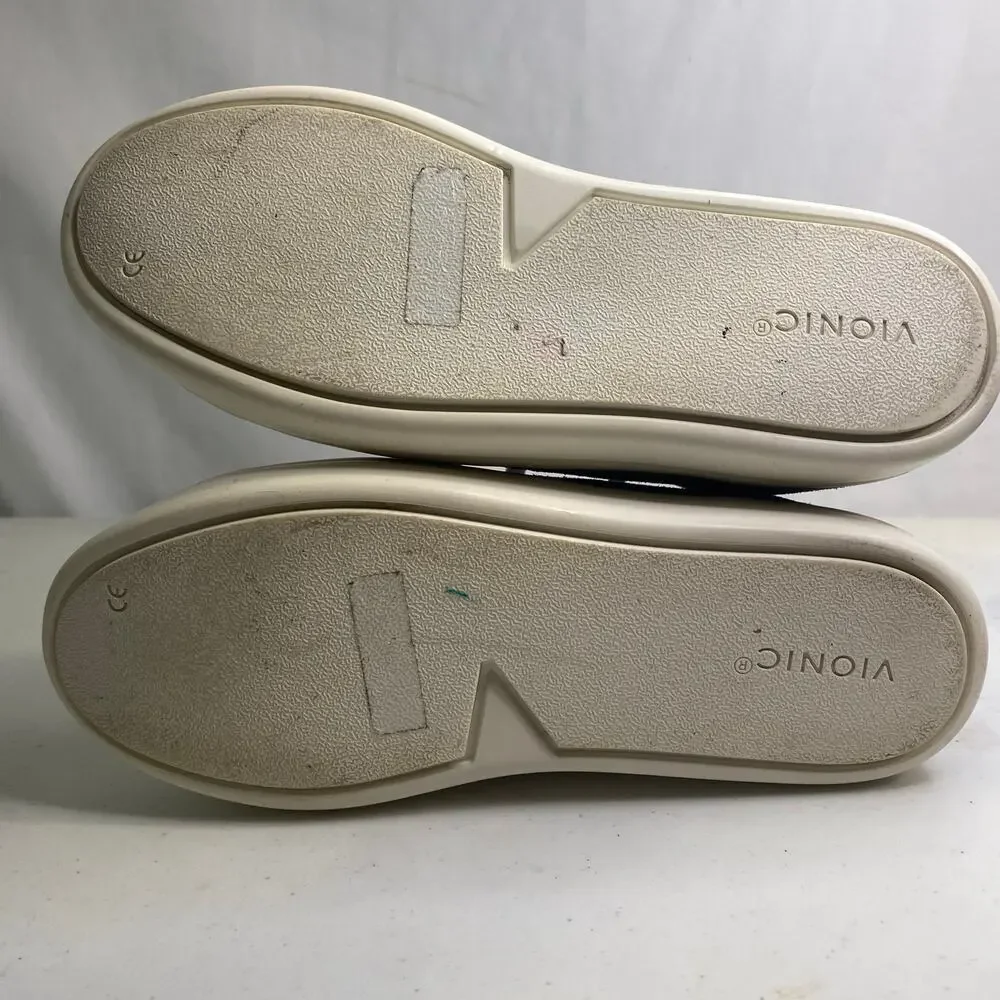 Vionic Womens Rosemont Suede Gray Casual Fashion High Top Sneakers Size 8.5